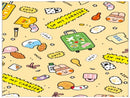 底マチクリアバッグ（韓国スタイルキャラクター、６枚）１２ｃｍ×１８．５ｃｍ×５ｃｍ