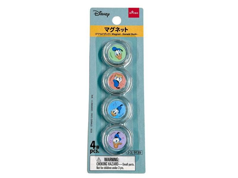 マグネット、４個（ドナルドダック）ＤＣ８