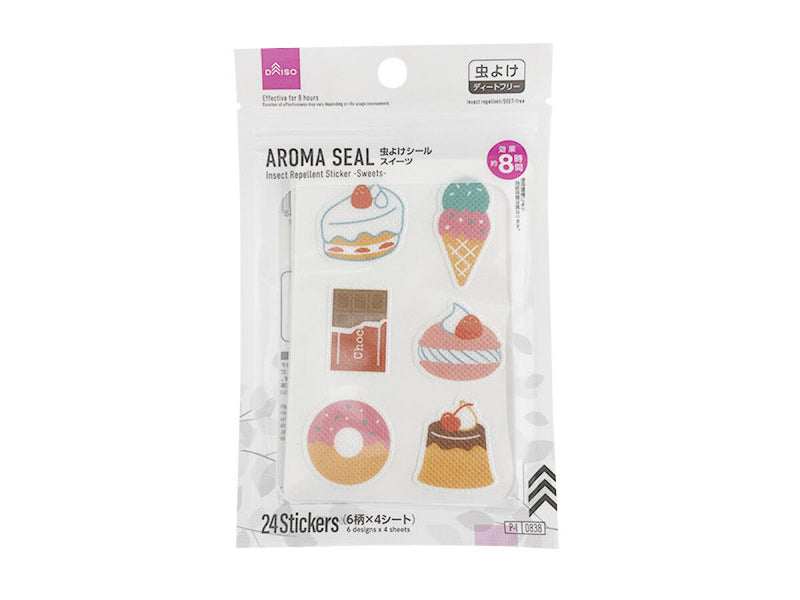 虫よけシール（スイーツ、２４枚）