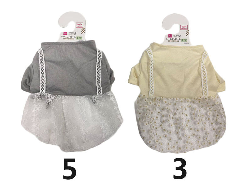 ペット服（レースワンピース、Ｌ）