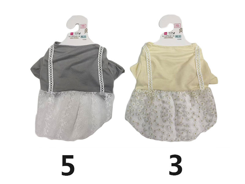 ペット服（レースワンピース、ＸＬ）