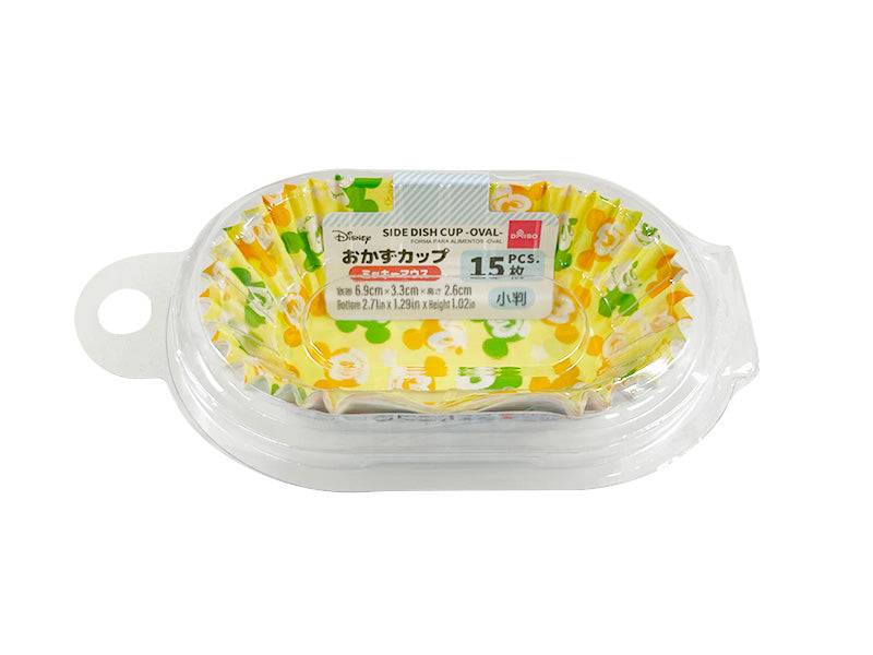 おかずカップ、１５枚（ミッキーマウス）６．９ｃｍ×３．３ｃｍ×２．６ｃｍ