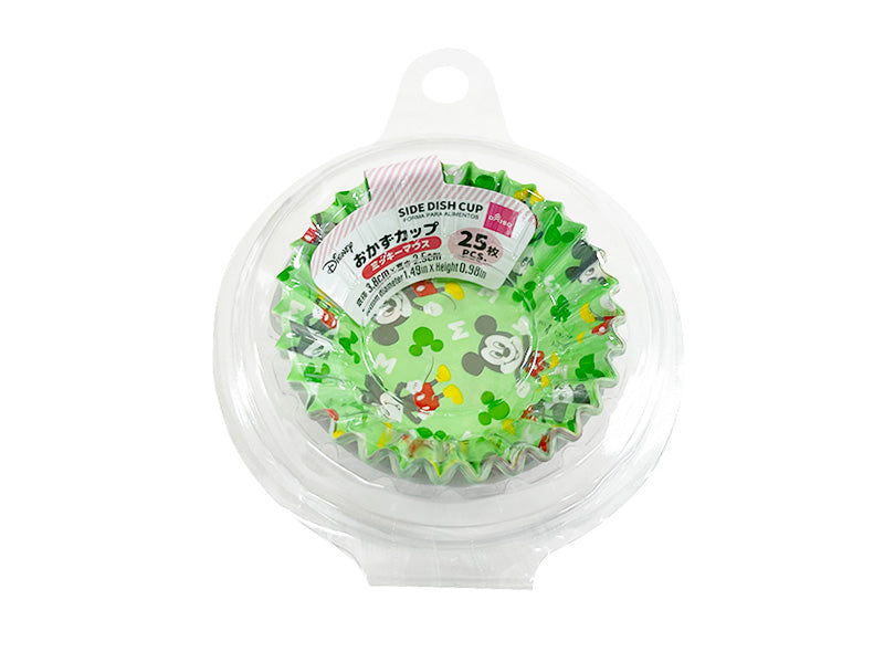 おかずカップ、２５枚（ミッキーマウス）底径３．８ｃｍ