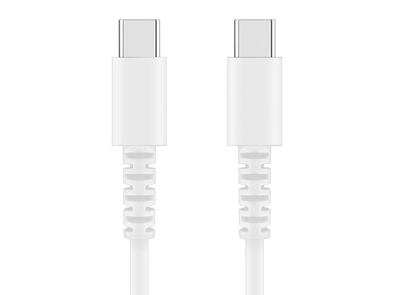 やわらか充電・転送ケーブル　Ｔｙｐｅ―Ｃ　ｔｏ　Ｔｙｐｅ―Ｃ（ホワイト）