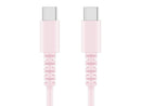 やわらか充電・転送ケーブルＴｙｐｅ―Ｃ　ｔｏ　Ｔｙｐｅ―Ｃ（ピンク）