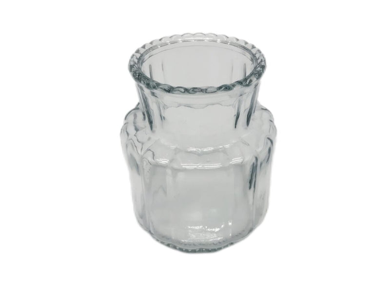 ガラス花瓶（レース口、クリア）