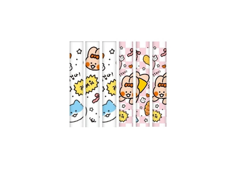 鉛筆キャップ（韓国スタイルキャラクター、６個）