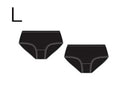 真空パックレディースショーツ（Ｌ、２枚）