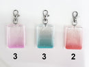 フォトキーホルダー（ピンク、ブルー、赤）