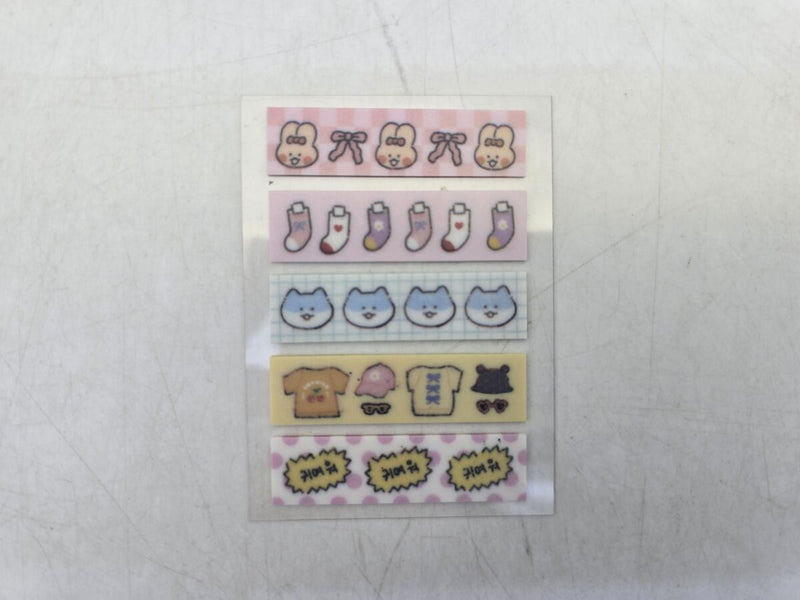 フィルムインデックス（韓国スタイルキャラクター、１５枚×５種）