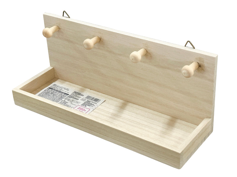 木製ウォールインテリア（フック付）