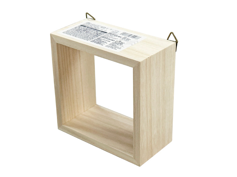 木製ウォールインテリア（正方形、Ａ）