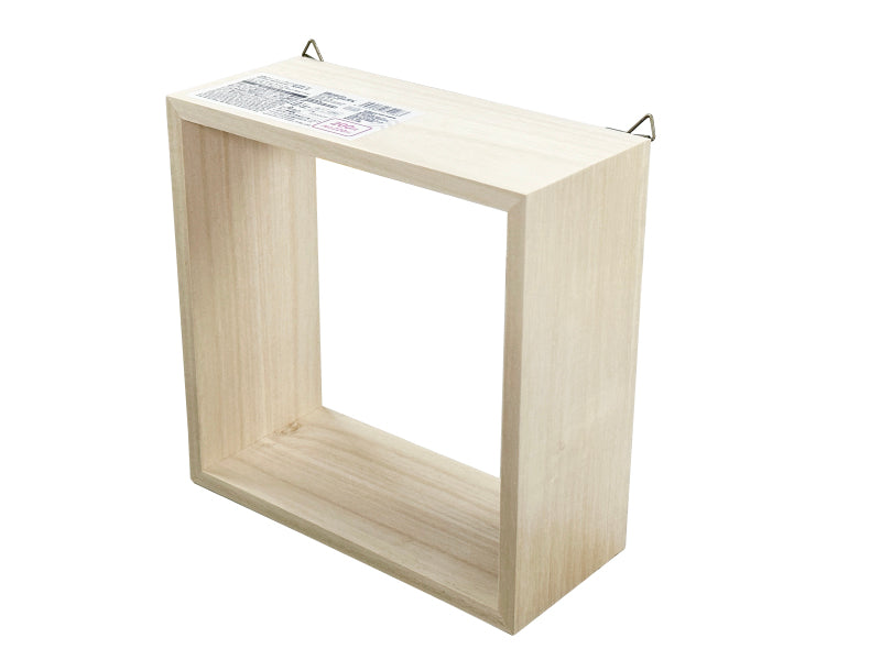 木製ウォールインテリア（正方形、Ｂ）