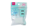 ＵＳＢ　ＡＣアダプター（２ポート、ミント×ホワイト）３．４Ａ