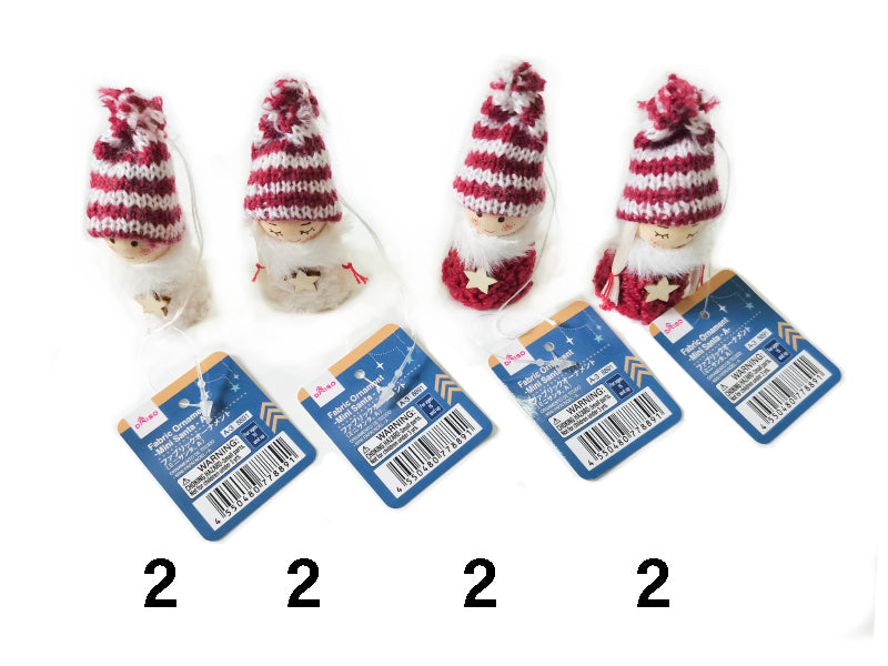 ファブリックオーナメント（ミニサンタ、Ａ）