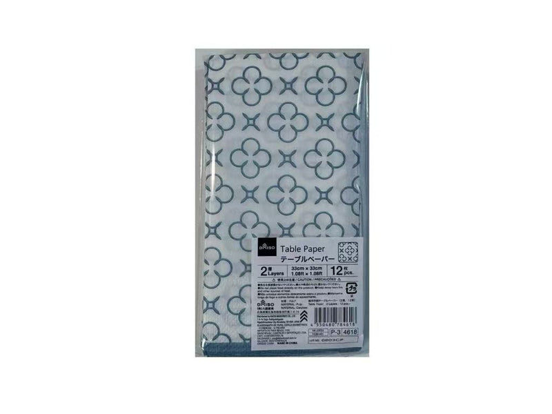幾何学柄テーブルペーパー（２層、１２枚）３３ｃｍ