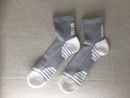 サポートアンクルソックス（抗菌防臭、グレー）