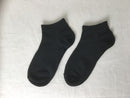 ショートソックス（部屋干し、かかと直角、黒）