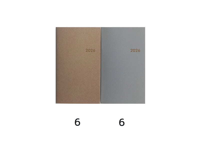 ２０２６年スケジュール帳（長方形）なし