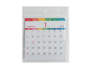 卓上カレンダー（ケース入、正方形、カラー）なし