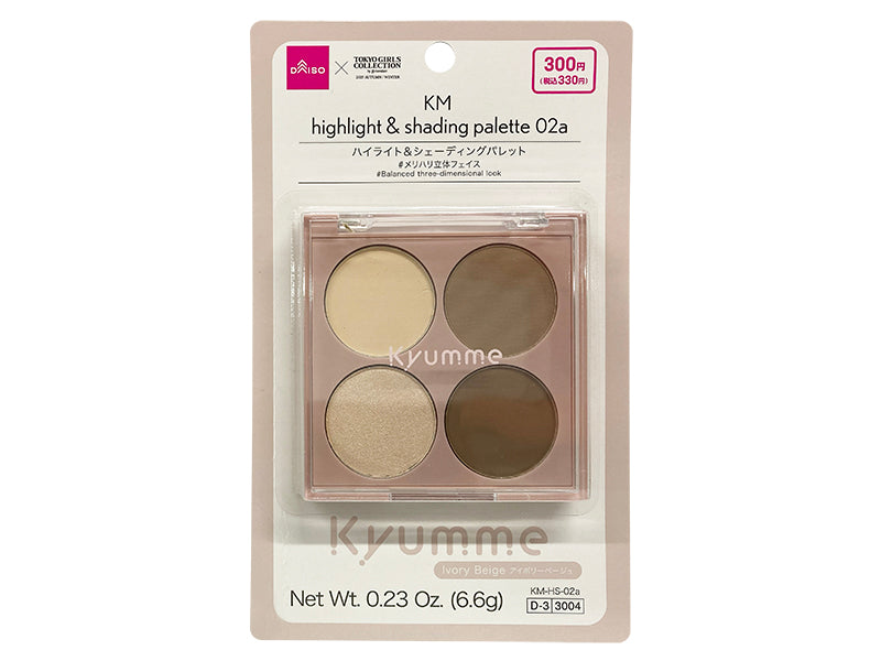 ＫＭ ハイライト＆シェーディングパレット ０２ａアイボリーベージュ×６．６ｇ×１個入
