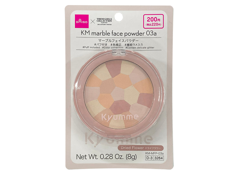ＫＭ マーブルフェイスパウダー ０３ａドライフラワー×８ｇ×１個入