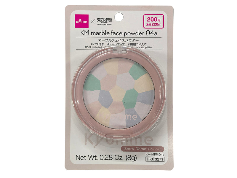 ＫＭ マーブルフェイスパウダー ０４ａスノードーム×８ｇ×１個入