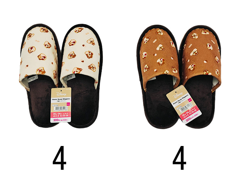 外縫いスリッパ（チップ＆デール）２２ｃｍ―２４ｃｍ