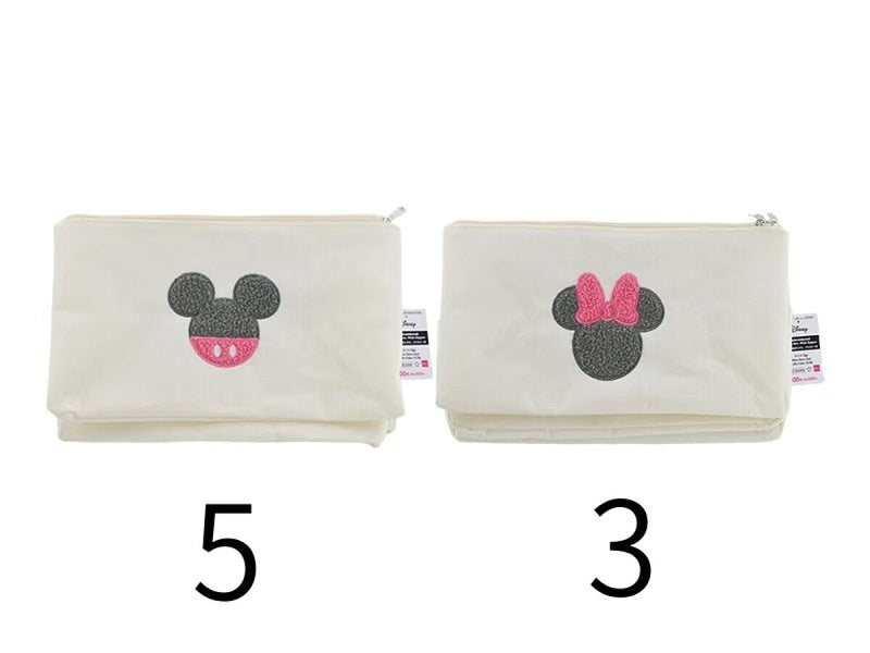 【まぁちゃん】GAセット、ミッキミニーマジックペン、収納ボックス 刺繍付収納ボックス、ファスナー付（ミッキーアイコン／ミニーアイコン