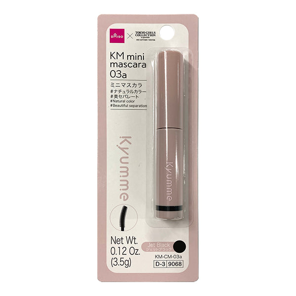 KM ミニマスカラ 03aジェットブラック×3．5g×1個入 -100均