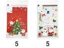 底マチクリアバッグ（クリスマス、６枚）２５ｃｍ×１６ｃｍ×６ｃｍ