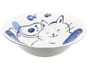 ラーメンどんぶり（藍にゃんこ）