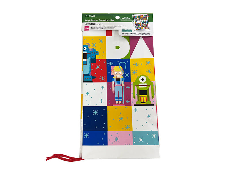 ポリ巾着袋、ＣＨＣＦ（ピクサー）６５ｃｍ×５０ｃｍ×１２ｃｍ