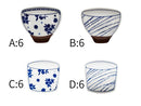 小付（蕎麦猪口、茶碗柄）８．１ｃｍ×７．９ｃｍ×１．７ｃｍ、８．３ｃｍ×７．２ｃｍ×１．６ｃｍ