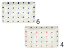 長角皿（とび水玉）１６ｃｍ