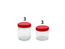 蓋付ミニガラス容器３０ｍＬ　４０ｍＬ