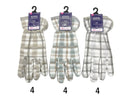 手袋（フリース、チェック、Ｍ）