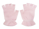 おうちケアニットオープンフィンガーグローブ（ピンク）