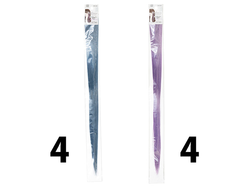 ヘアエクステ（寒色系）なし