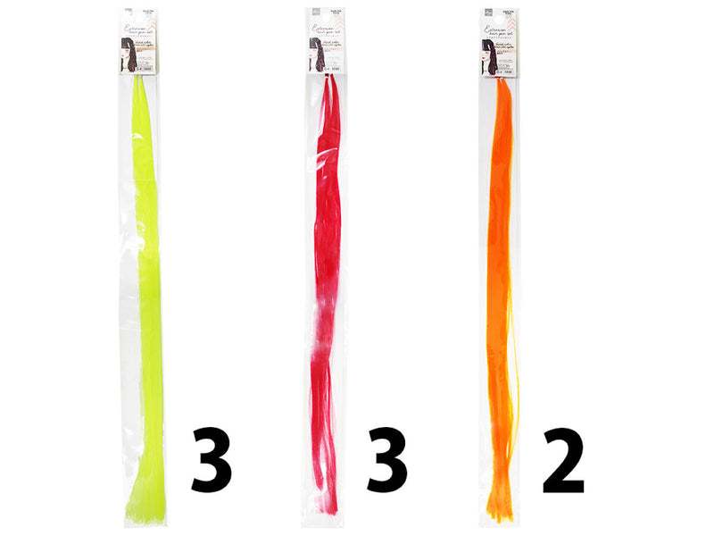 エクステヘアピンセット（ビビッドカラー、暖色系）