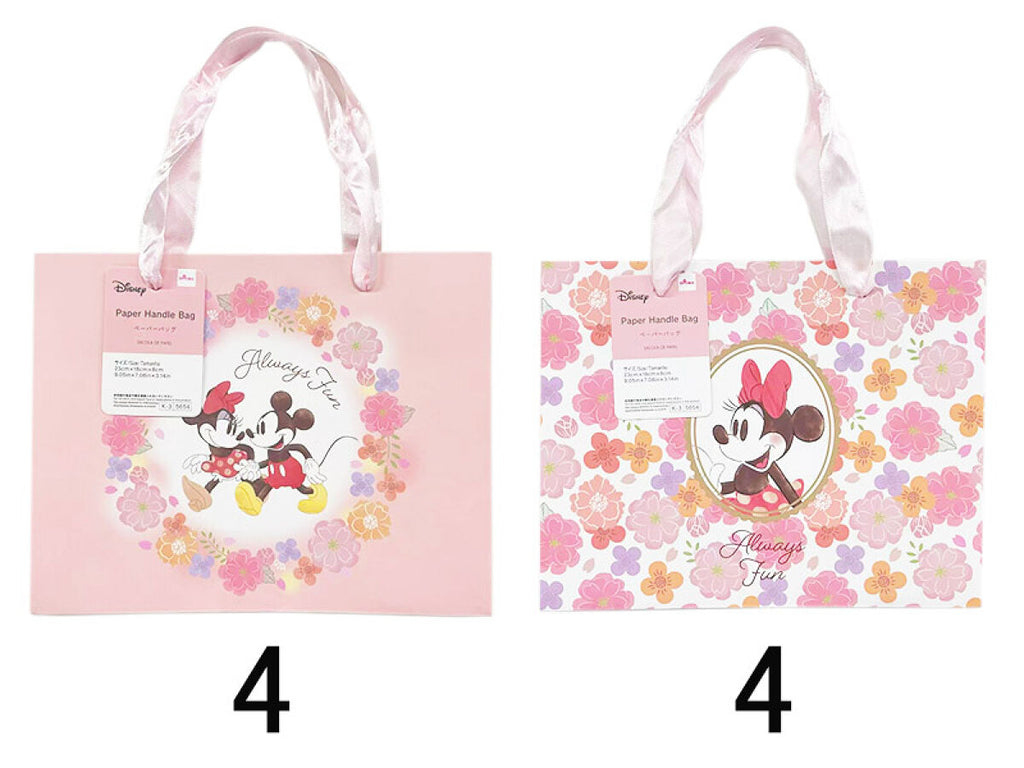 ペーパーバッグ、さくらCG（ミッキー＆ミニー）23cm×18cm