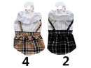 ペット服（チェック柄ワンピース、Ｍ）２７ｃｍ