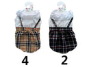 ペット服（チェック柄ワンピース、Ｌ）３１ｃｍ