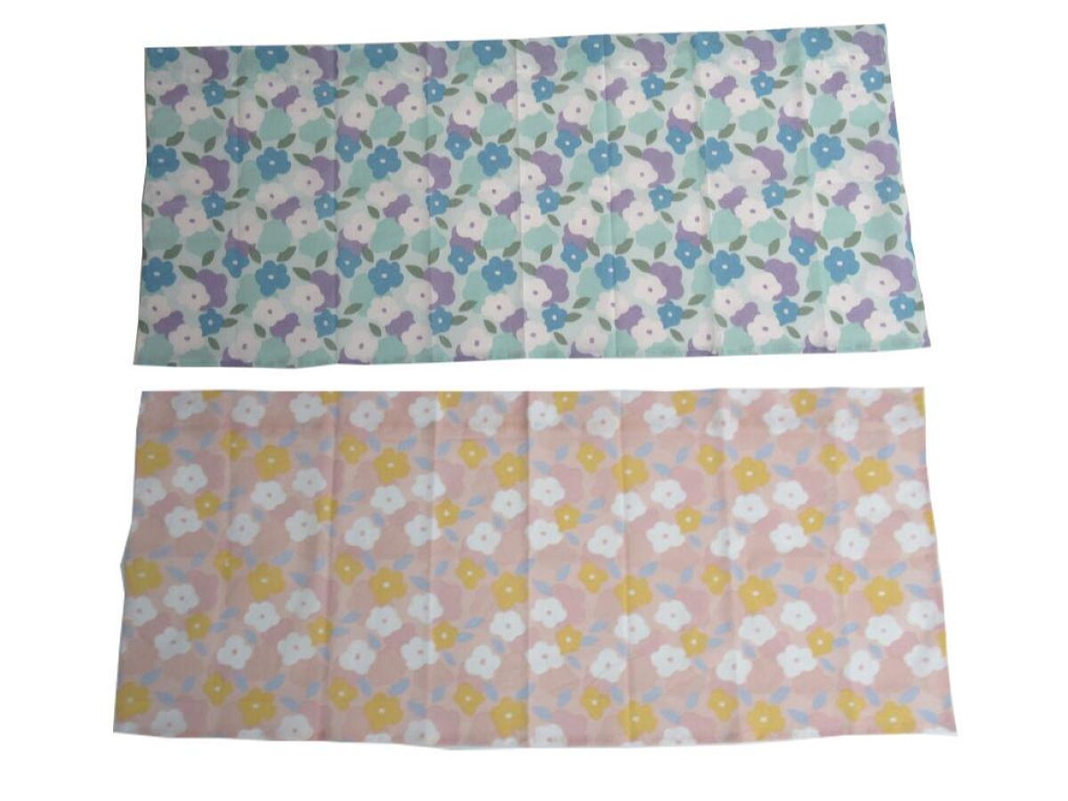 顕様特注品♡カフェカーテン♡花柄♡ロング♡ドット♡リボン♡丈115×100×2枚 カフェカーテン（花柄） -100均 通販 ダイソーオンラインショップ【公式】