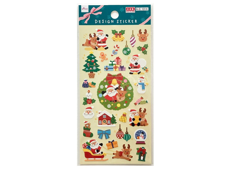 シール（クリスマス、サンタ＆トナカイ3） -100均 通販 ダイソー