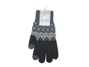 手袋（ユニセックス、フェアアイル柄、タッチパネル対応）
