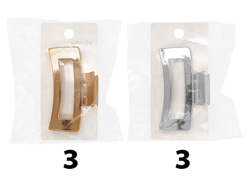 バンスクリップ（メタリック、スクエア）