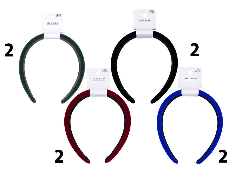 ベロア調カチューシャ（ワイド）