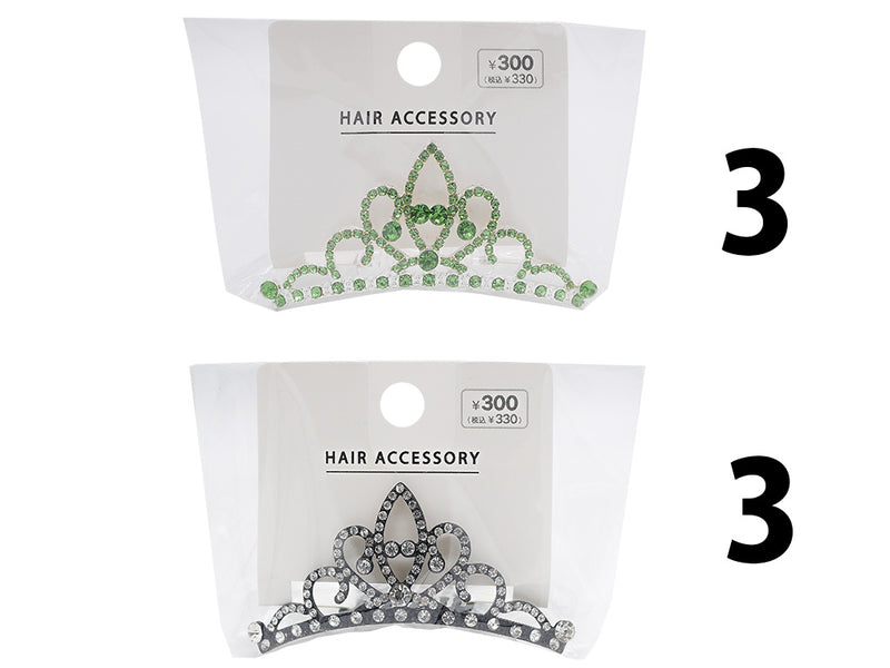 ティアラコーム（リーフ、緑、黒）