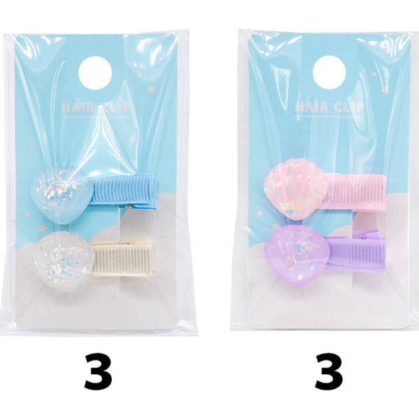 ヘアクリップセット（シェル、ホログラム） -100均 通販 ダイソー